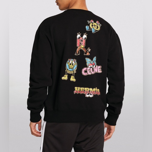 DomRebel Brand Names Graffiti Sweatshirt - Picture 2 of 6